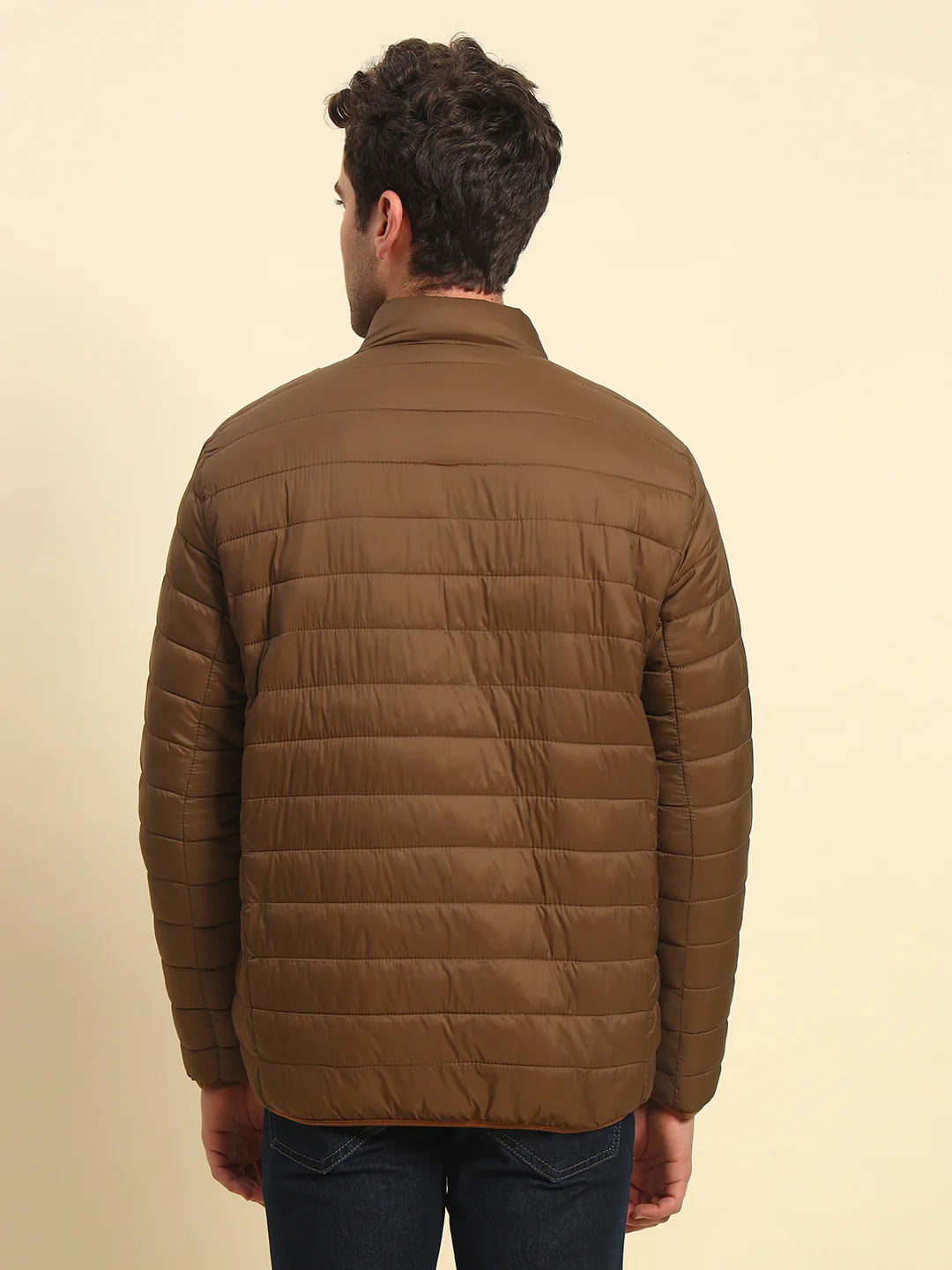 Reversible Jacket for Men | Premium Casual Jacket Smart Fit Mock Neck Nylon Fabric Solid Patten - Image 3