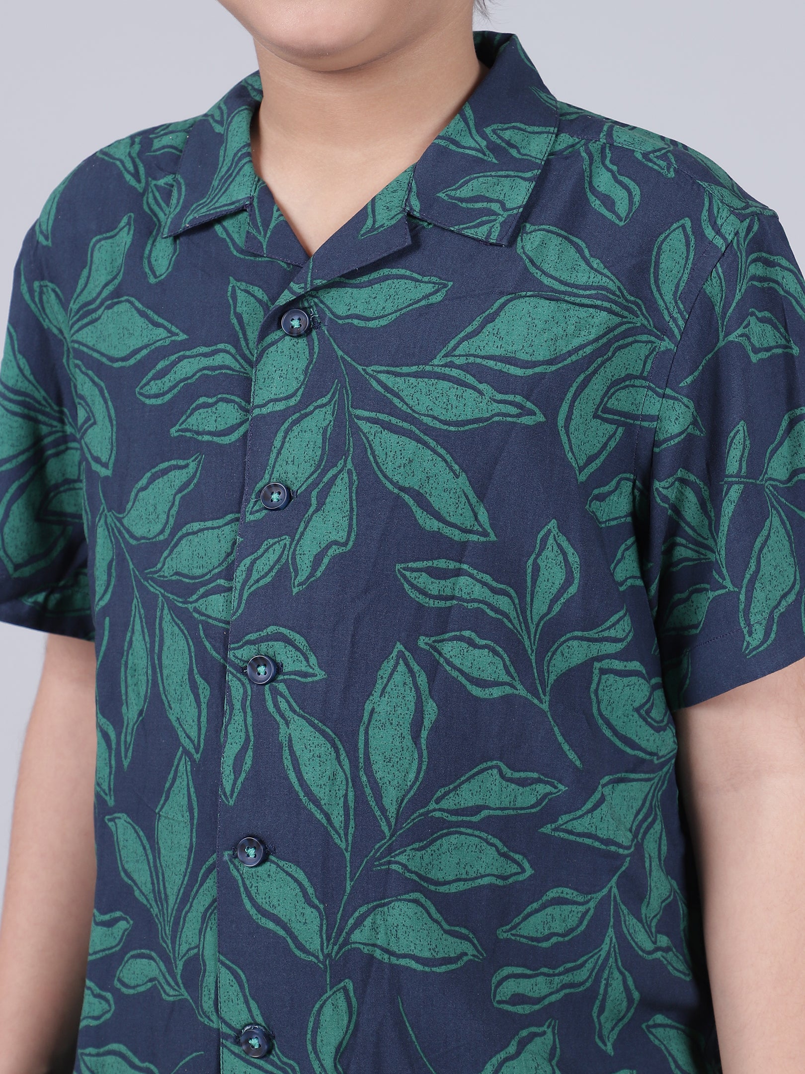 Shirt for Boys | Breathable & Soft with Color Fastness Regular Fit Spread Collar Neck Cotton Modal Fabric Printed Pattern - Image 7