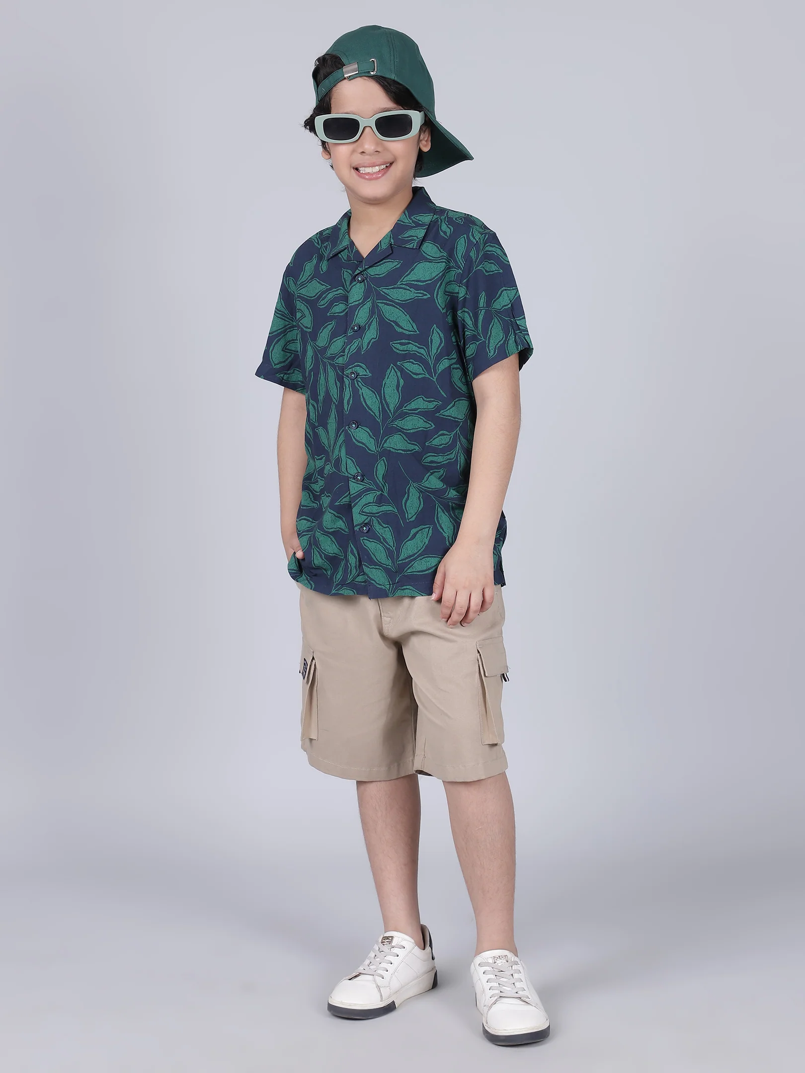 Shirt for Boys | Breathable & Soft with Color Fastness Regular Fit Spread Collar Neck Cotton Modal Fabric Printed Pattern - Image 8