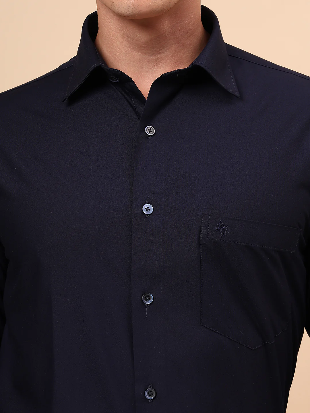 Formal Shirt for Men l Breathable & Soft with Color Fastness Regular Fit Spread Collar Neck Poly Cotton Fabric Solid Pattern - Image 7