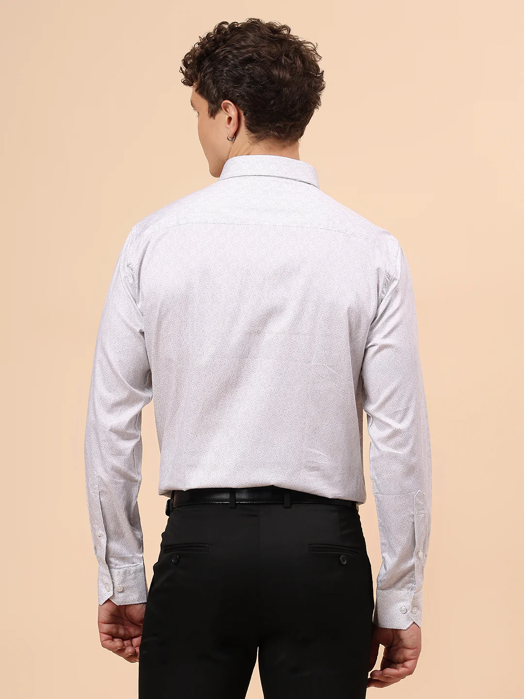 Formal Shirt for Men l Breathable & Soft with Color Fastness Regular Fit Spread Collar Neck Cotton Fabric Printed Pattern - Image 6