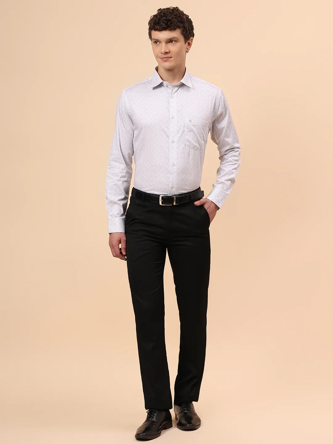 Formal Shirt for Men l Breathable & Soft with Color Fastness Regular Fit Spread Collar Neck Cotton Fabric Printed Pattern - Image 8
