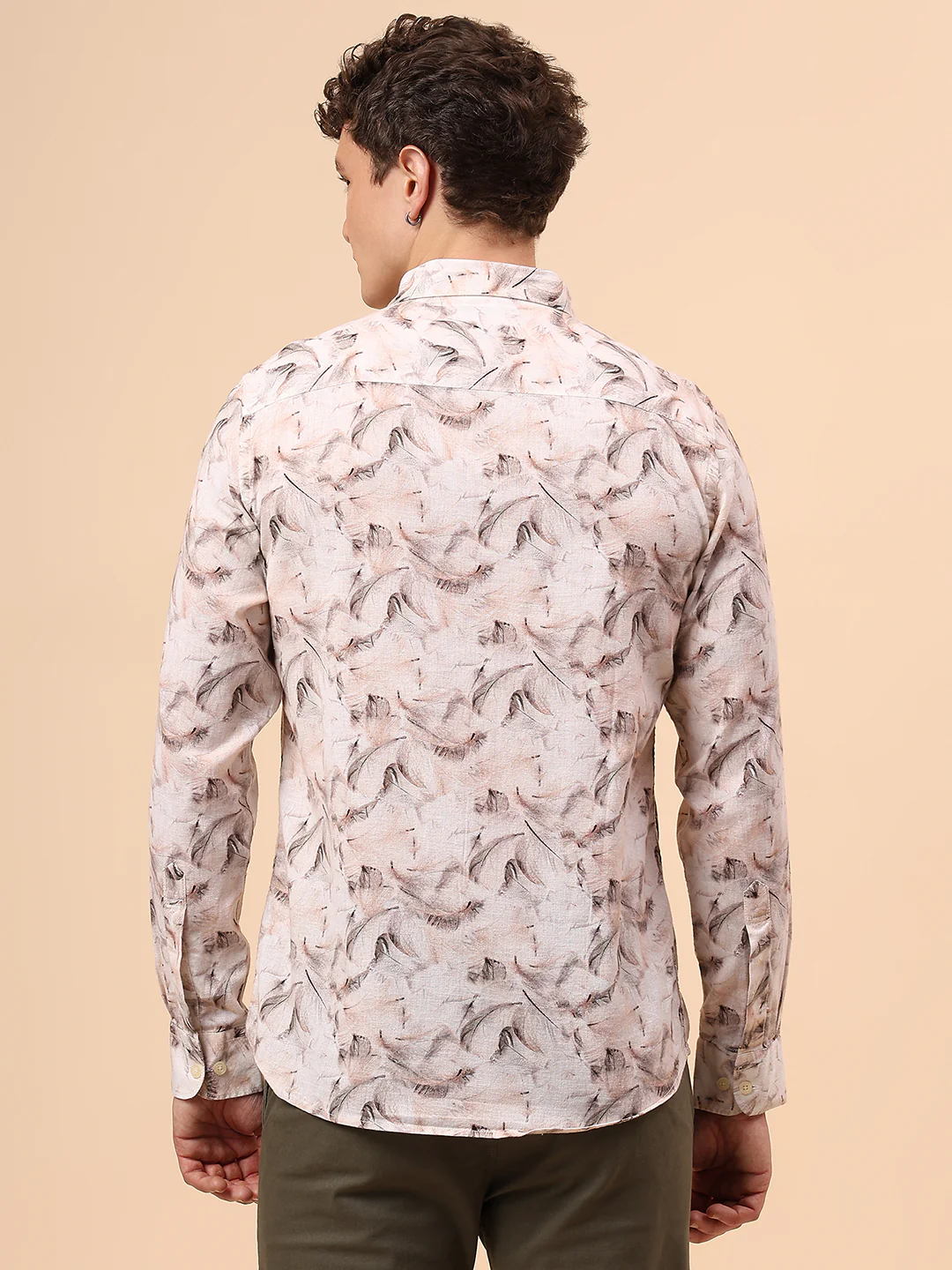 Casual Shirt for Men | Breathable & Soft with Color Fastness Regular Fit Spread Collar Neck Cotton Fabric Printed Pattern - Image 6