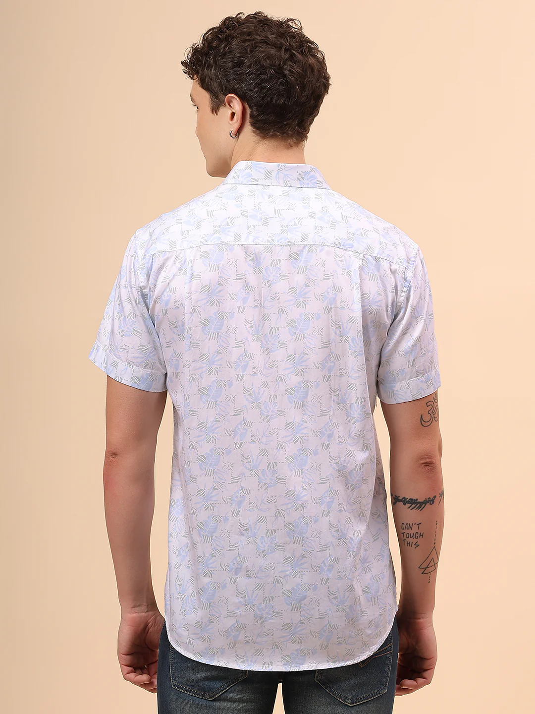 Casual Shirt for Men | Breathable & Soft with Color Fastness Regular Fit Spread Collar Neck Cotton Fabric Printed Pattern - Image 6