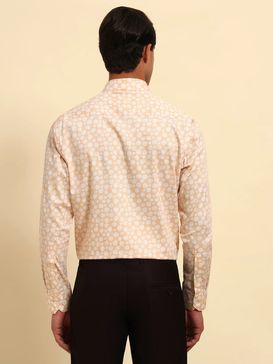Formal Shirt for Men l Breathable & Soft with Color Fastness Regular Fit Spread Collar Neck Cotton Fabric Printed Pattern - Image 7