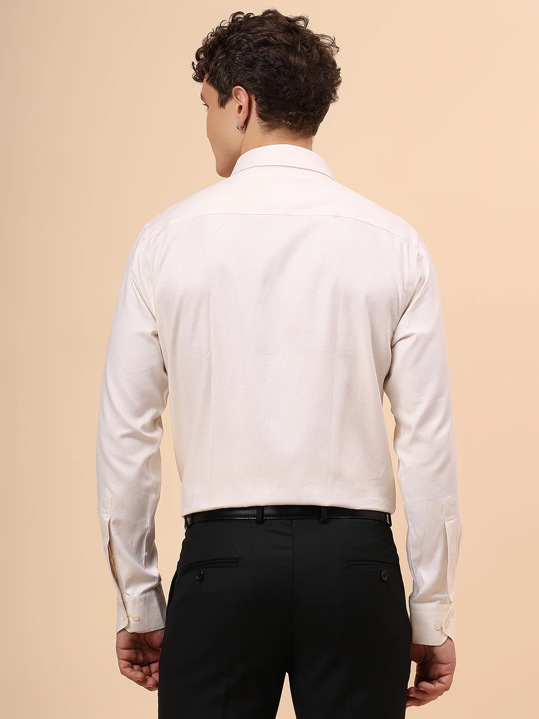 Formal Shirt for Men l Breathable & Soft with Color Fastness Regular Fit Spread Collar Neck Cotton Fabric Solid Pattern - Image 6