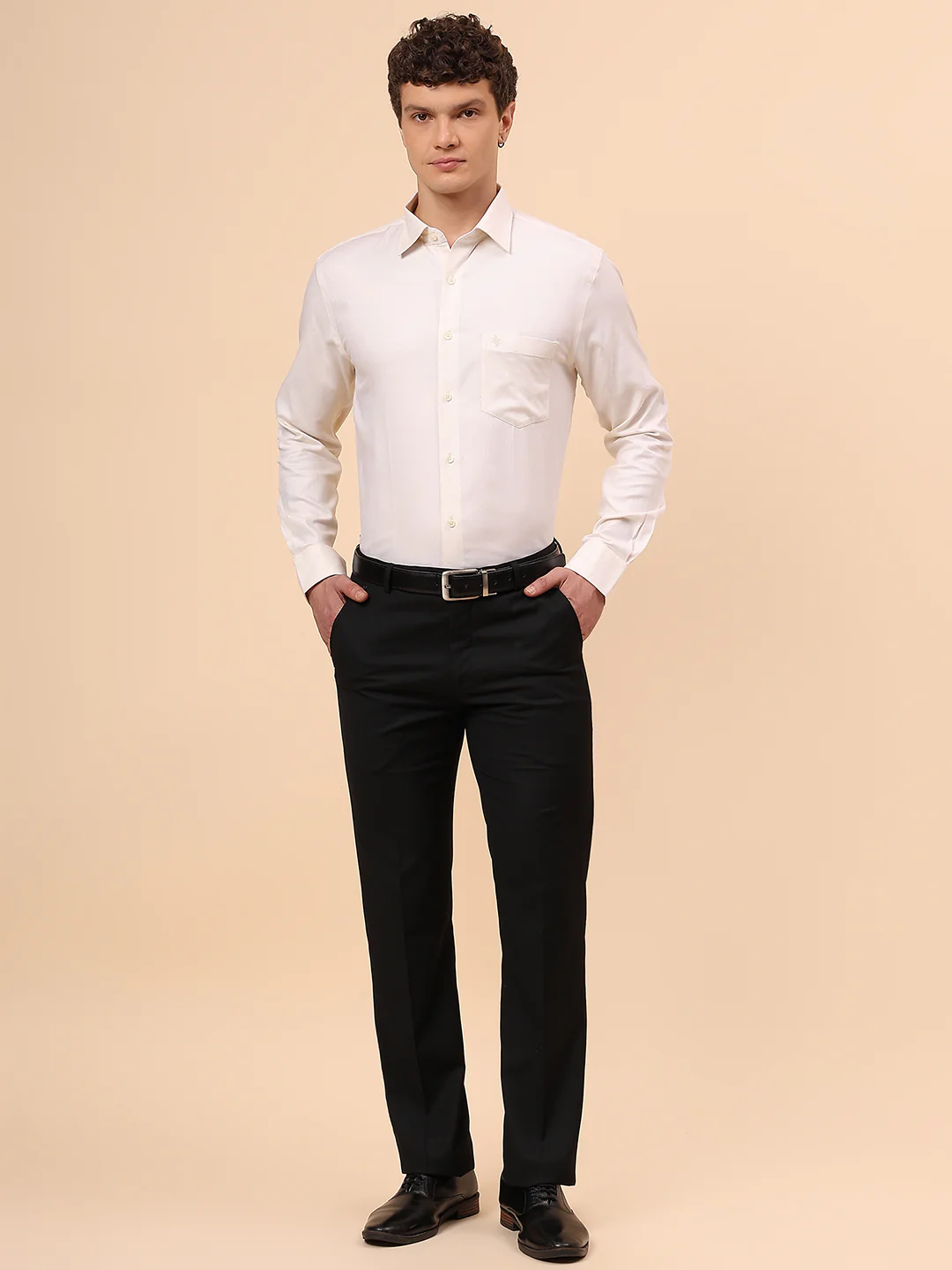 Formal Shirt for Men l Breathable & Soft with Color Fastness Regular Fit Spread Collar Neck Cotton Fabric Solid Pattern - Image 8