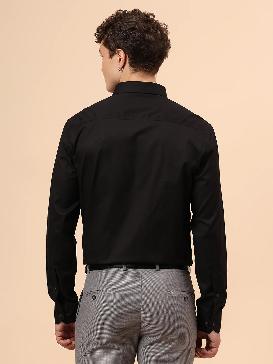 Formal Shirt for Men l Breathable & Soft with Color Fastness Regular Fit Spread Collar Neck Cotton Fabric Solid Pattern - Image 6
