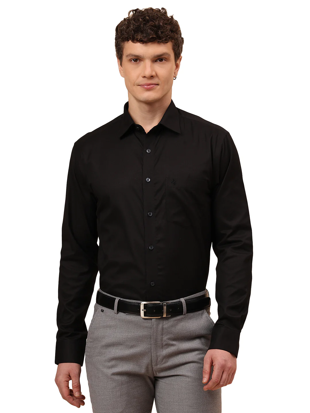 Formal Shirt for Men l Breathable & Soft with Color Fastness Regular Fit Spread Collar Neck Cotton Fabric Solid Pattern - Image 9