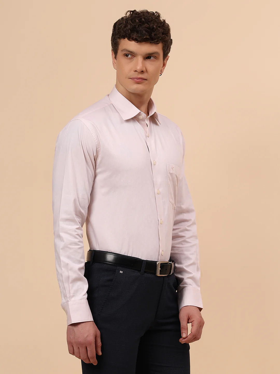 Formal Shirt for Men l Breathable & Soft with Color Fastness Regular Fit Spread Collar Neck Cotton Fabric Solid Pattern - Image 5