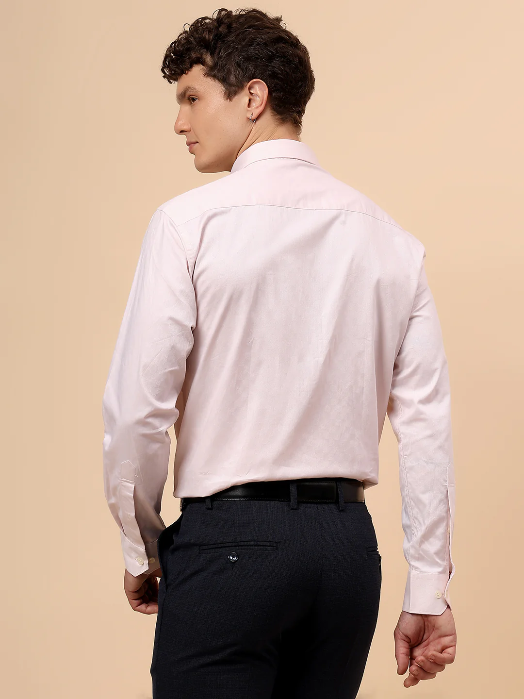 Formal Shirt for Men l Breathable & Soft with Color Fastness Regular Fit Spread Collar Neck Cotton Fabric Solid Pattern - Image 6