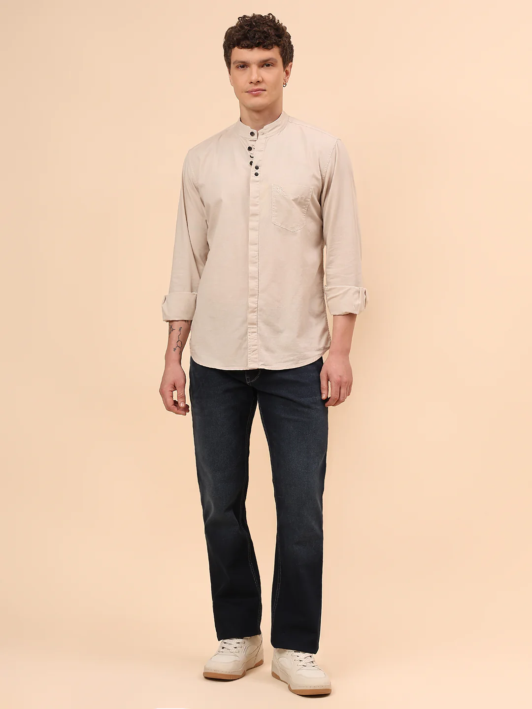 Casual Shirt for Men | Breathable & Soft with Color Fastness Regular Fit Spread Collar Neck Cotton Fabric Solid Pattern - Image 8