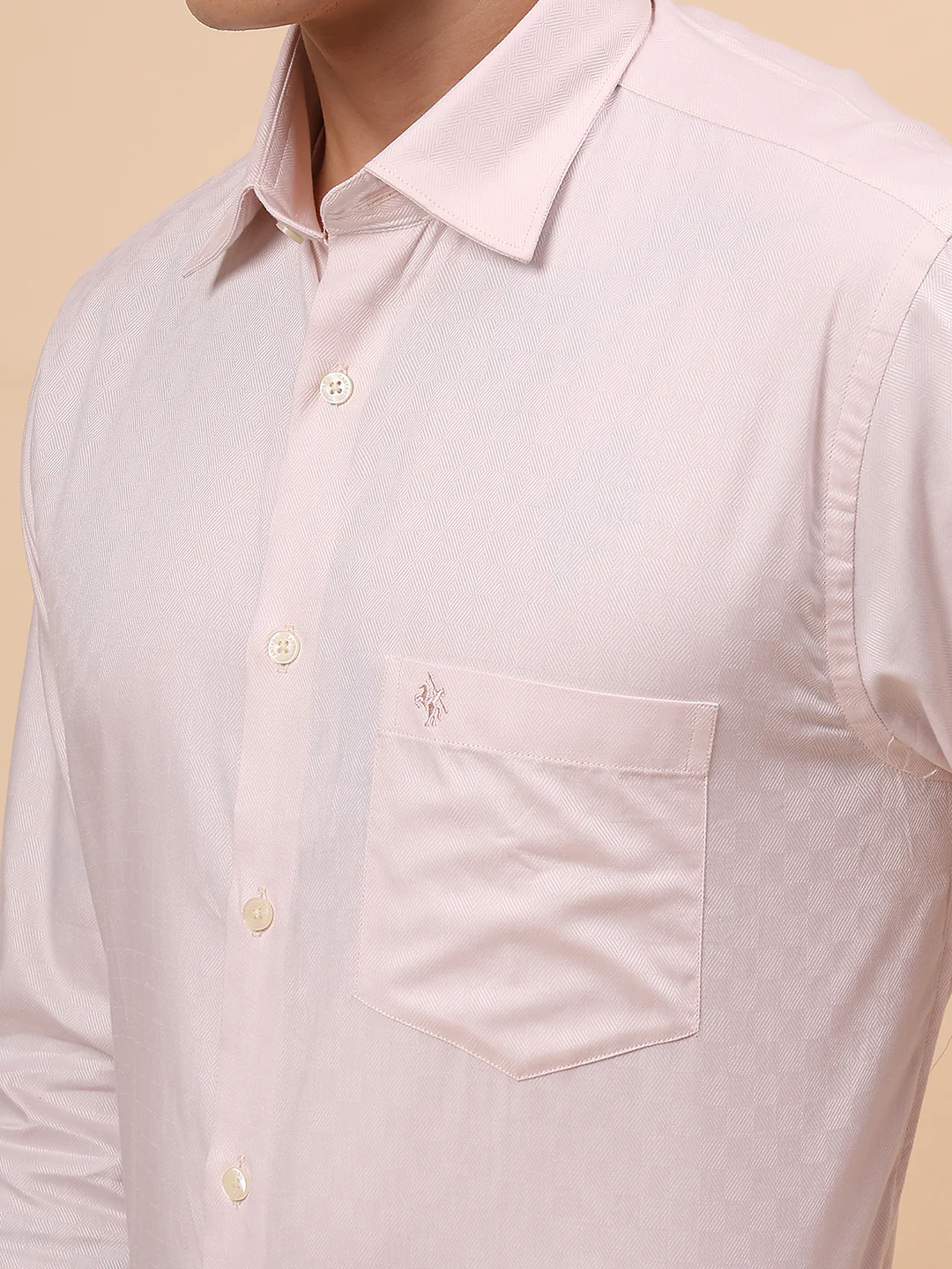 Formal Shirt for Men l Breathable & Soft with Color Fastness Regular Fit Spread Collar Neck Cotton Fabric Solid Pattern - Image 7