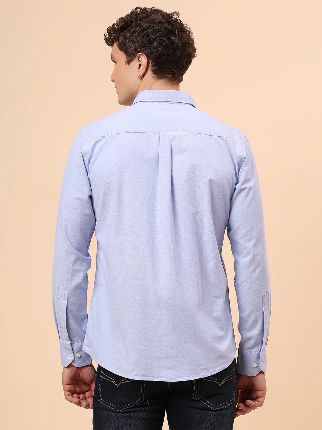 Casual Shirt for Men | Breathable & Soft with Color Fastness Regular Fit Spread Collar Neck Cotton Fabric Solid Pattern - Image 6