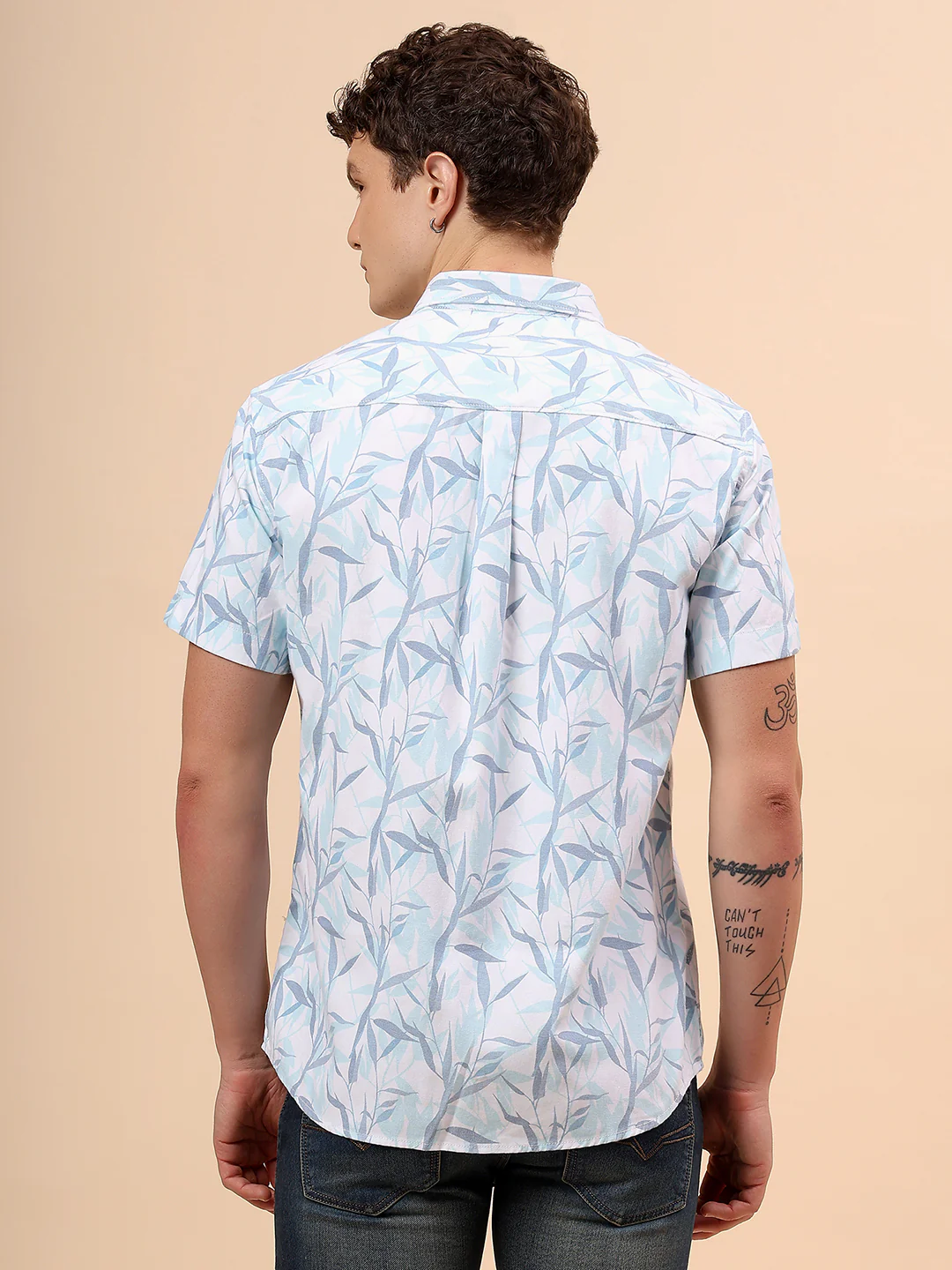 Casual Shirt for Men | Breathable & Soft with Color Fastness Regular Fit Spread Collar Neck Poly Cotton Fabric Printed Pattern - Image 6