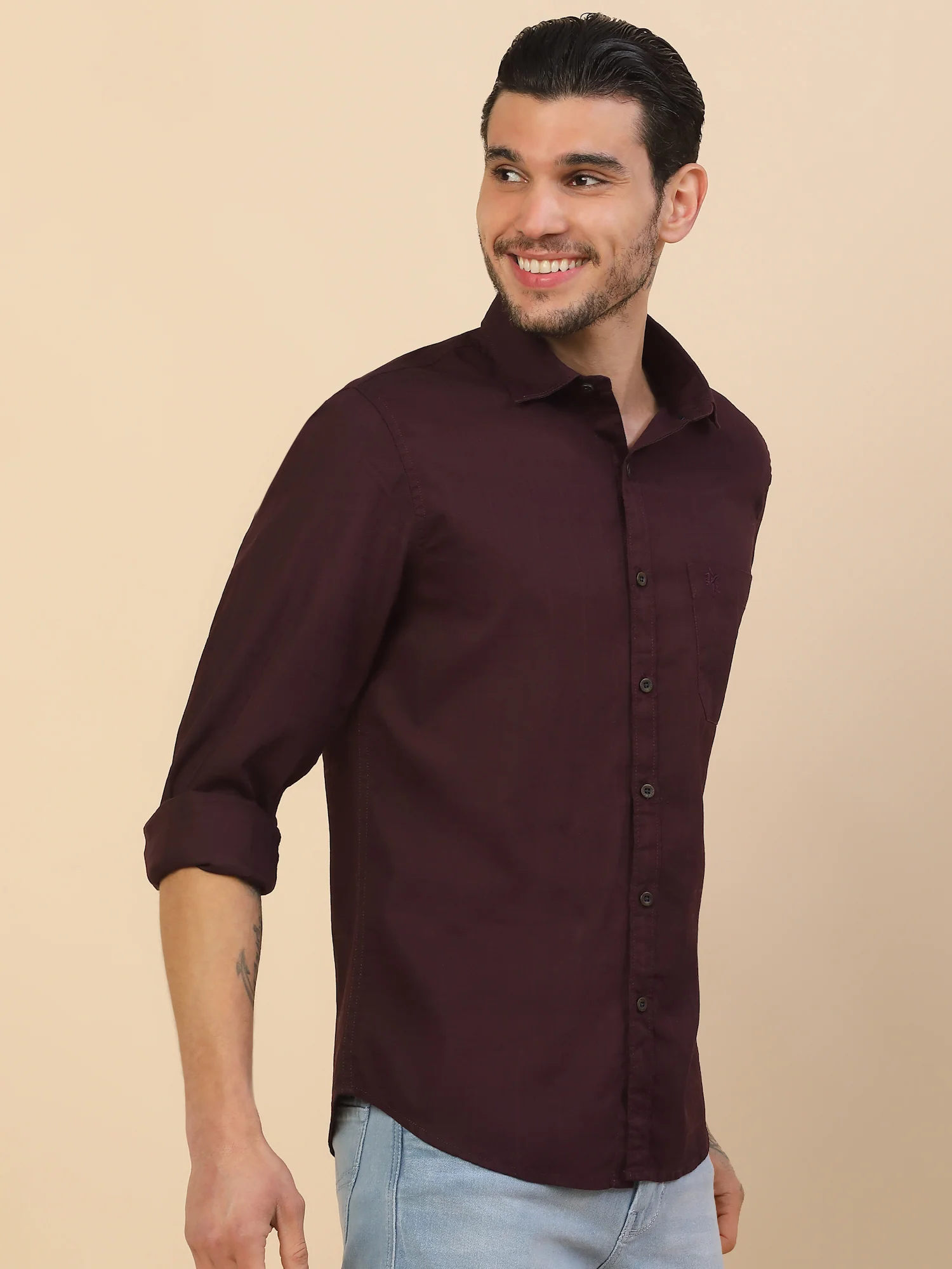 Shirt for Men | Breathable & Soft with Color Fastness Regular Fit Spread Collar Pure Cotton Fabric Checkered Pattern - Image 7