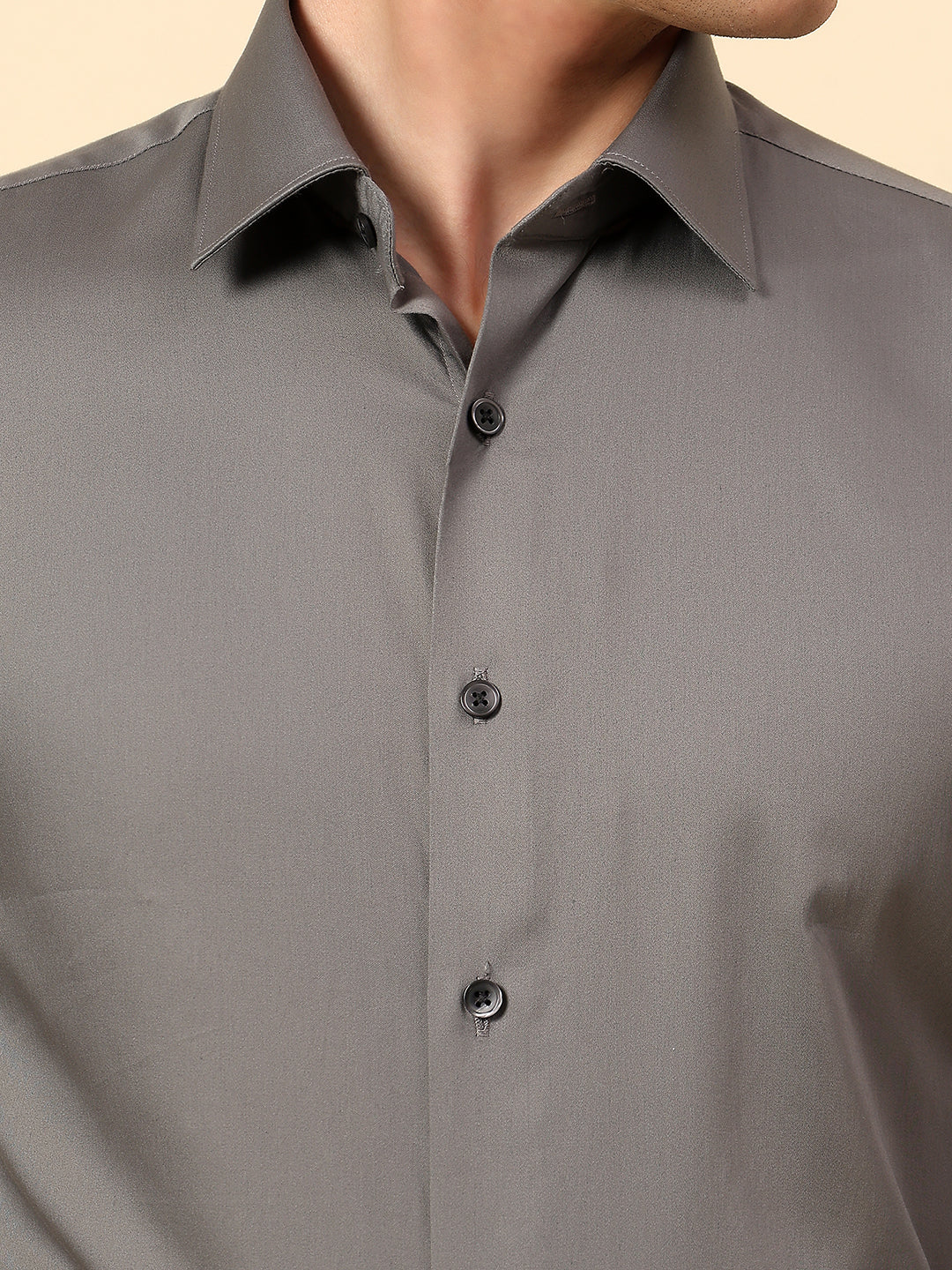 Shirt for Men | Breathable & Soft with Color Fastness Regular Fit Spread Collar Pure Cotton Fabric Solid Pattern - Image 6