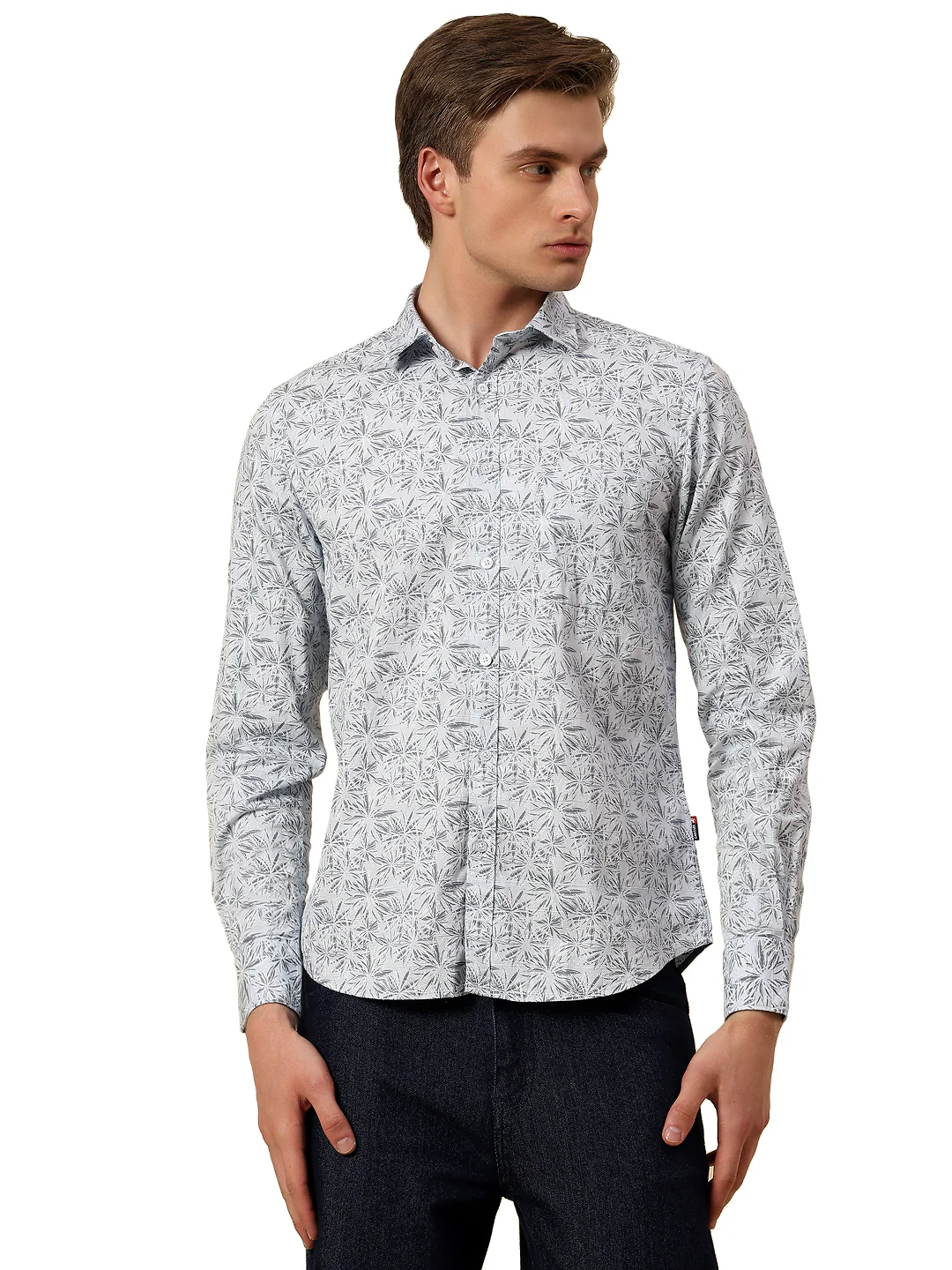 Shirt for Men | Breathable & Soft with Color Fastness Slim Fit Spread Collar Pure Cotton Fabric Printed Pattern - Image 8