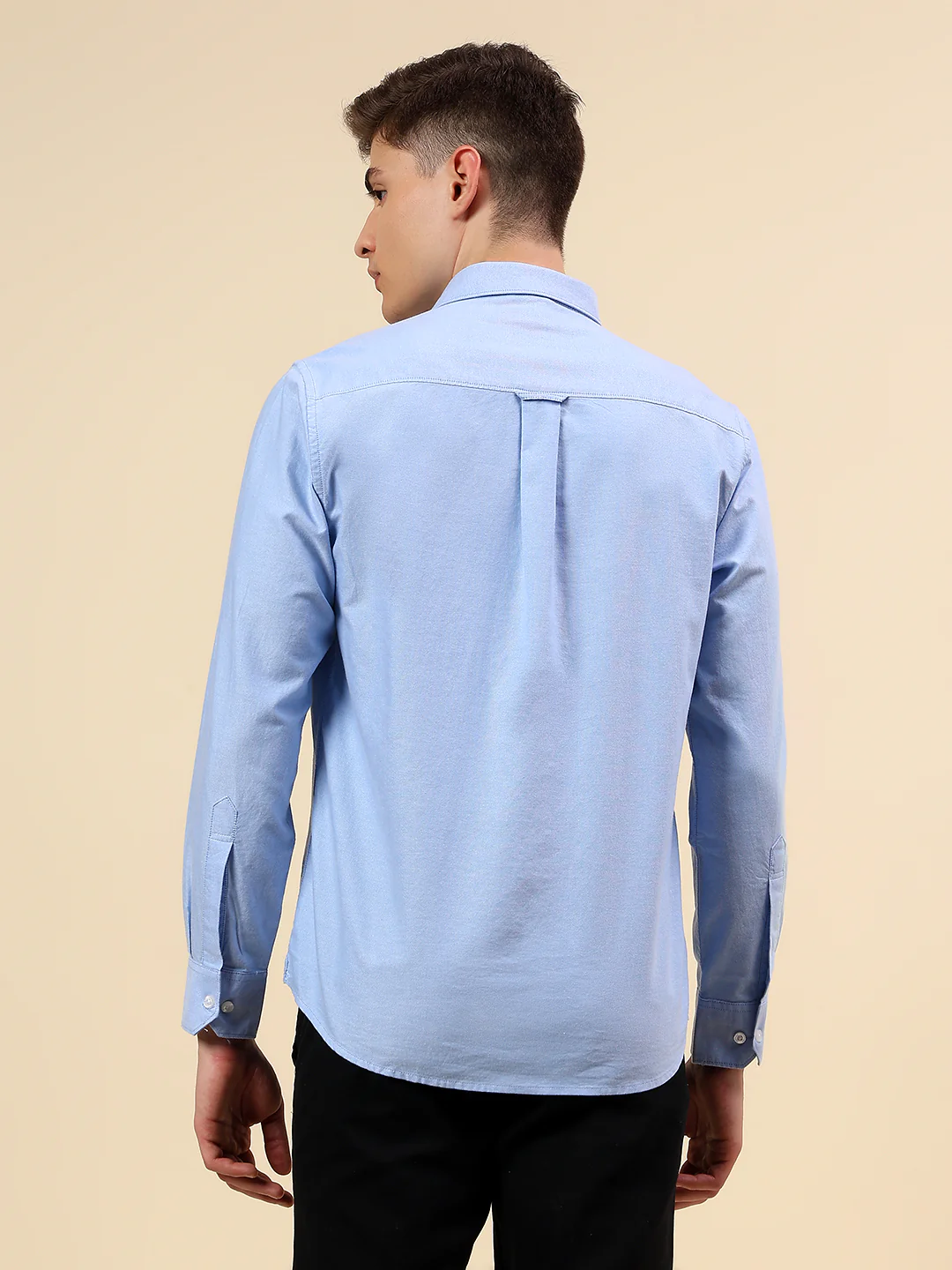 Shirt for Men | Breathable & Soft with Color Fastness Slim Fit Spread Collar Pure Cotton Fabric Solid Pattern - Image 5