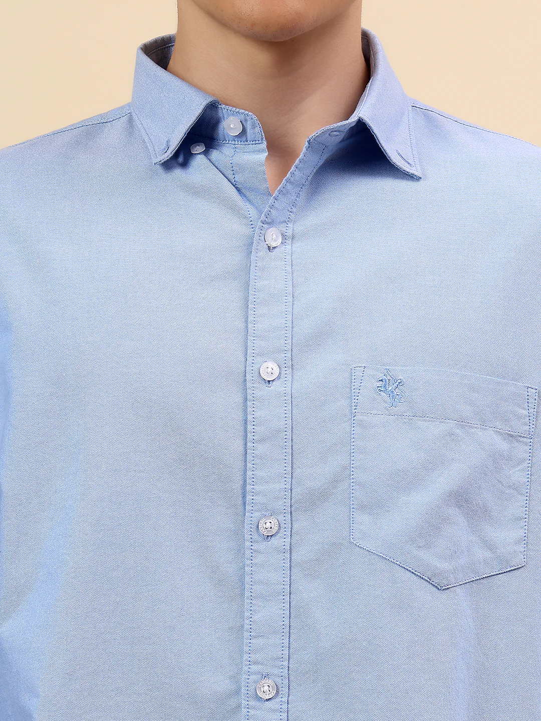 Shirt for Men | Breathable & Soft with Color Fastness Slim Fit Spread Collar Pure Cotton Fabric Solid Pattern - Image 6