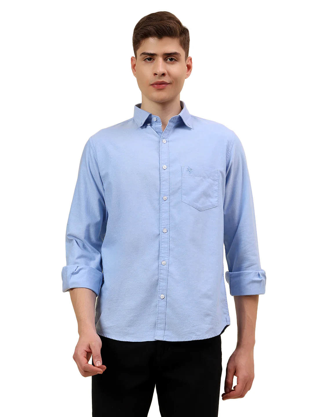Shirt for Men | Breathable & Soft with Color Fastness Slim Fit Spread Collar Pure Cotton Fabric Solid Pattern - Image 8