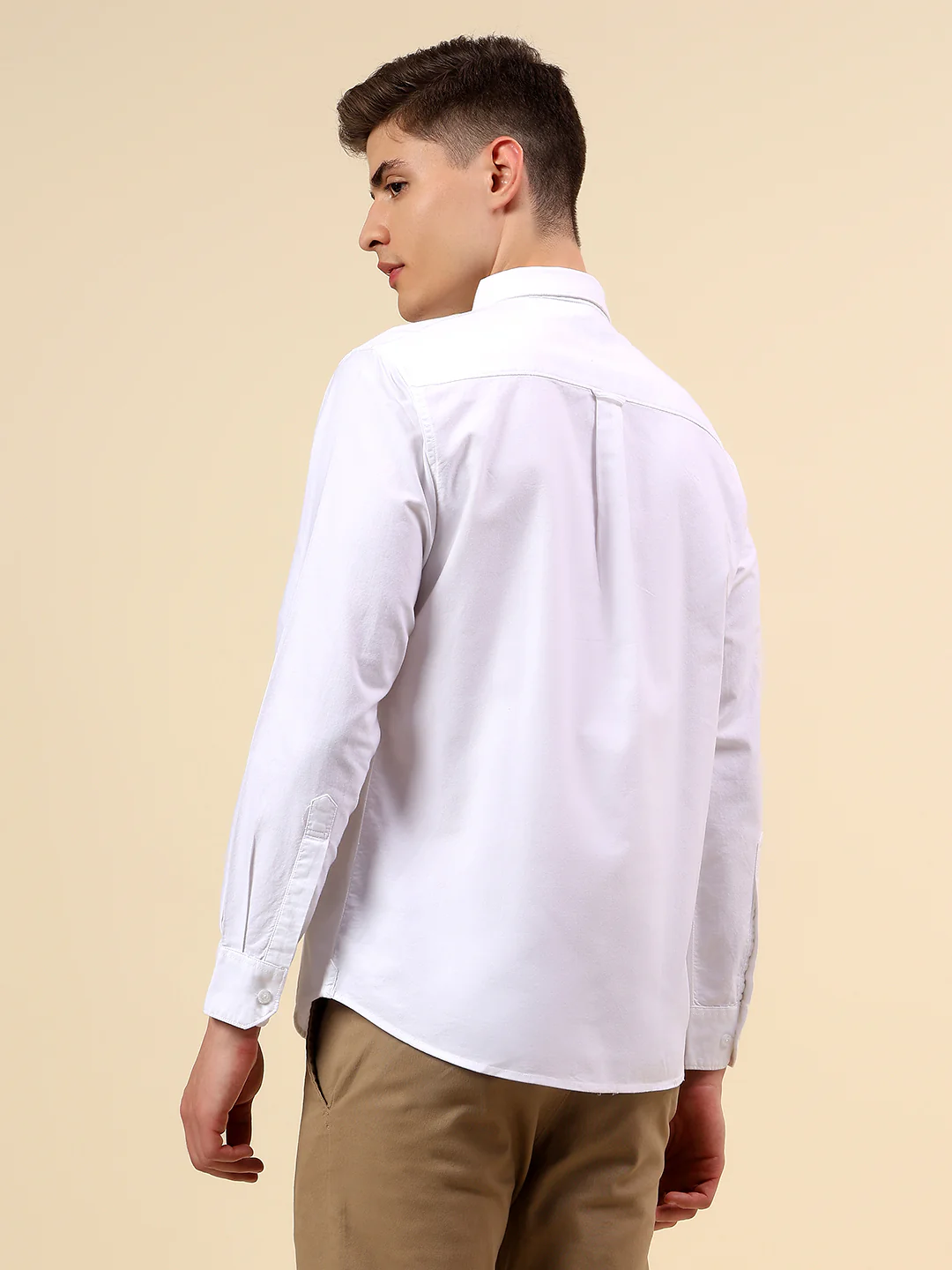 Shirt for Men | Breathable & Soft with Color Fastness Slim Fit Spread Collar Pure Cotton Fabric Solid Pattern - Image 5