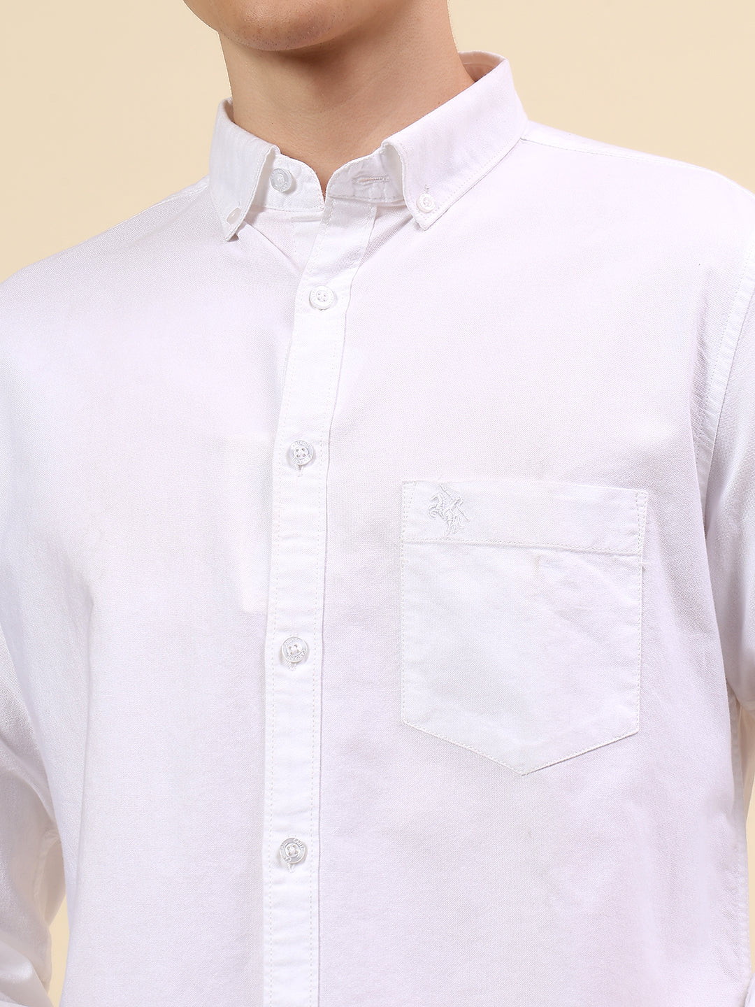 Shirt for Men | Breathable & Soft with Color Fastness Slim Fit Spread Collar Pure Cotton Fabric Solid Pattern - Image 6