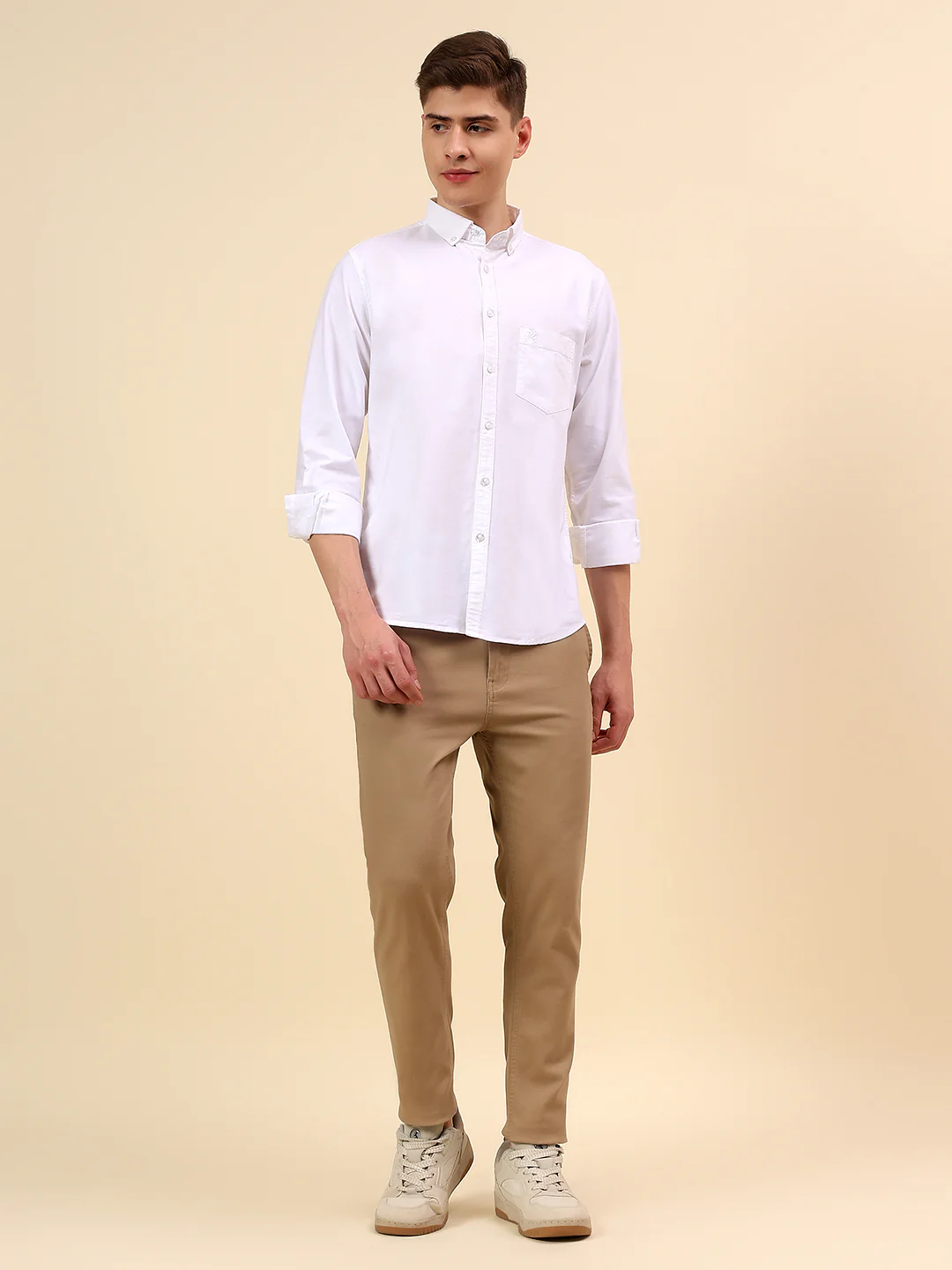 Shirt for Men | Breathable & Soft with Color Fastness Slim Fit Spread Collar Pure Cotton Fabric Solid Pattern - Image 7