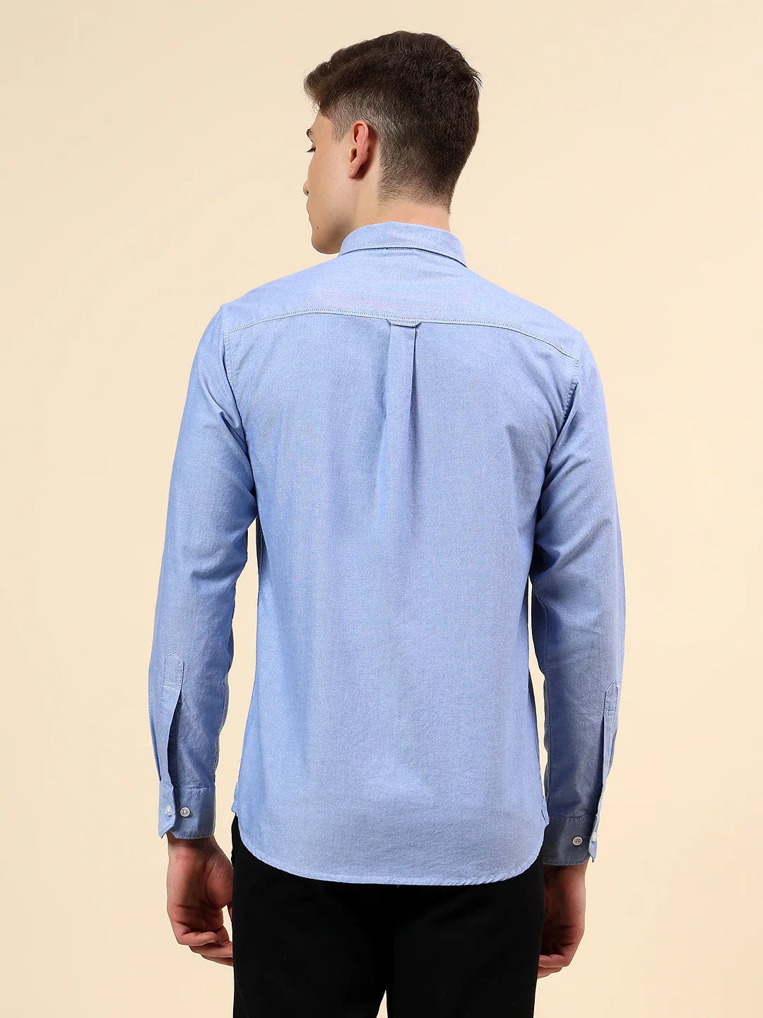 Shirt for Men | Breathable & Soft with Color Fastness Slim Fit Spread Collar Pure Cotton Fabric Solid Pattern - Image 5