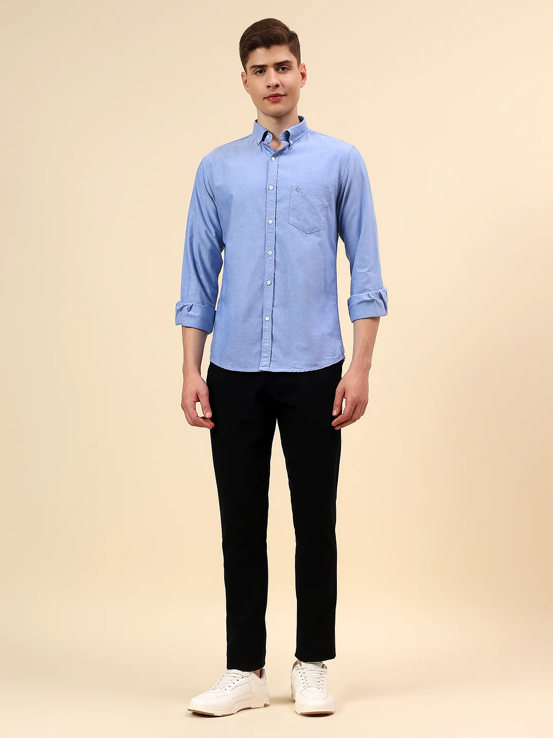 Shirt for Men | Breathable & Soft with Color Fastness Slim Fit Spread Collar Pure Cotton Fabric Solid Pattern - Image 7