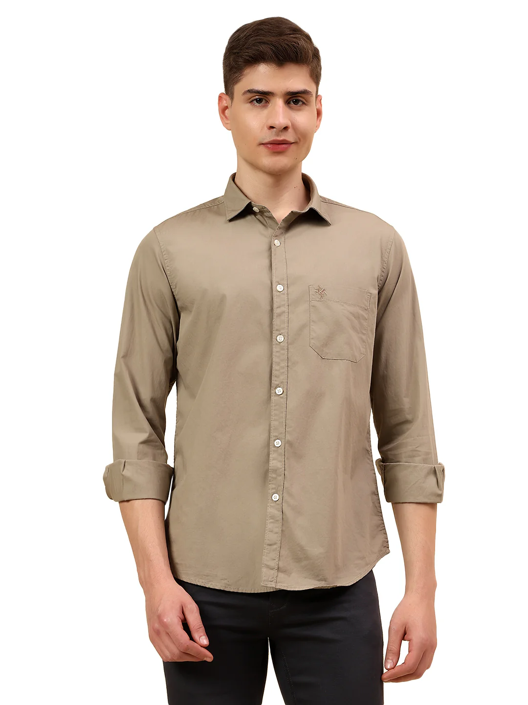 Shirt for Men | Breathable & Soft with Color Fastness Slim Fit Spread Collar Pure Cotton Fabric Solid Pattern - Image 8