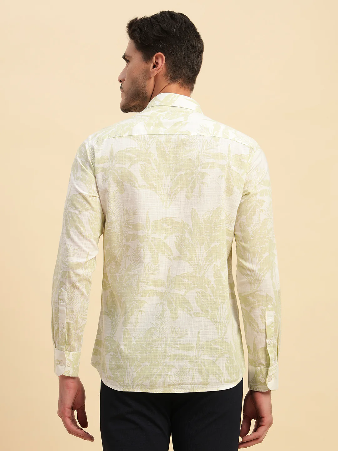 Casual Shirt for Men | Breathable & Soft with Color Fastness Regular Fit Spread Collar Neck Cotton Fabric Printed Pattern - Image 9