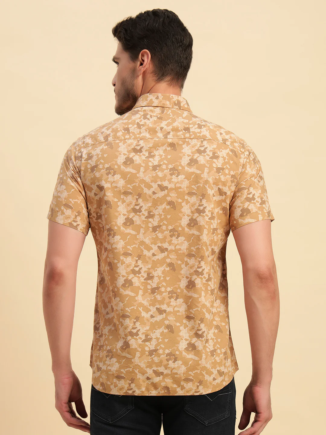 Casual Shirt for Men | Breathable & Soft with Color Fastness Regular Fit Spread Collar Neck Cotton Fabric Printed Pattern - Image 7