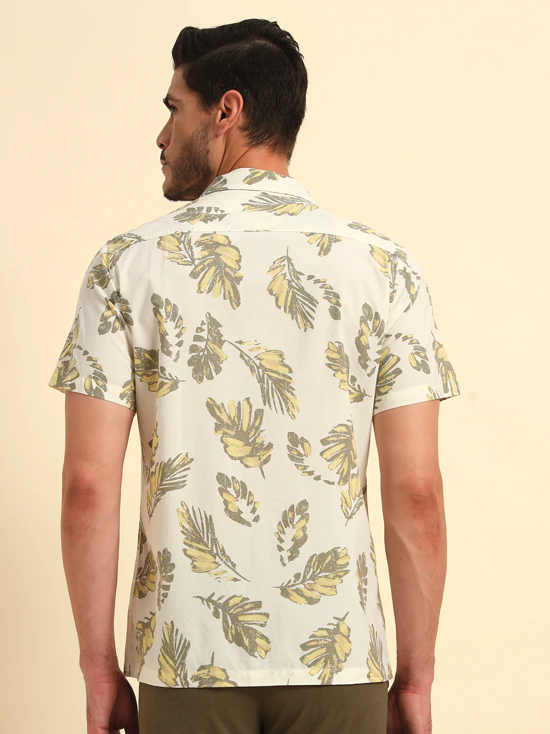 Casual Shirt for Men | Breathable & Soft with Color Fastness Regular Fit Spread Collar Neck Cotton Fabric Printed Pattern - Image 7