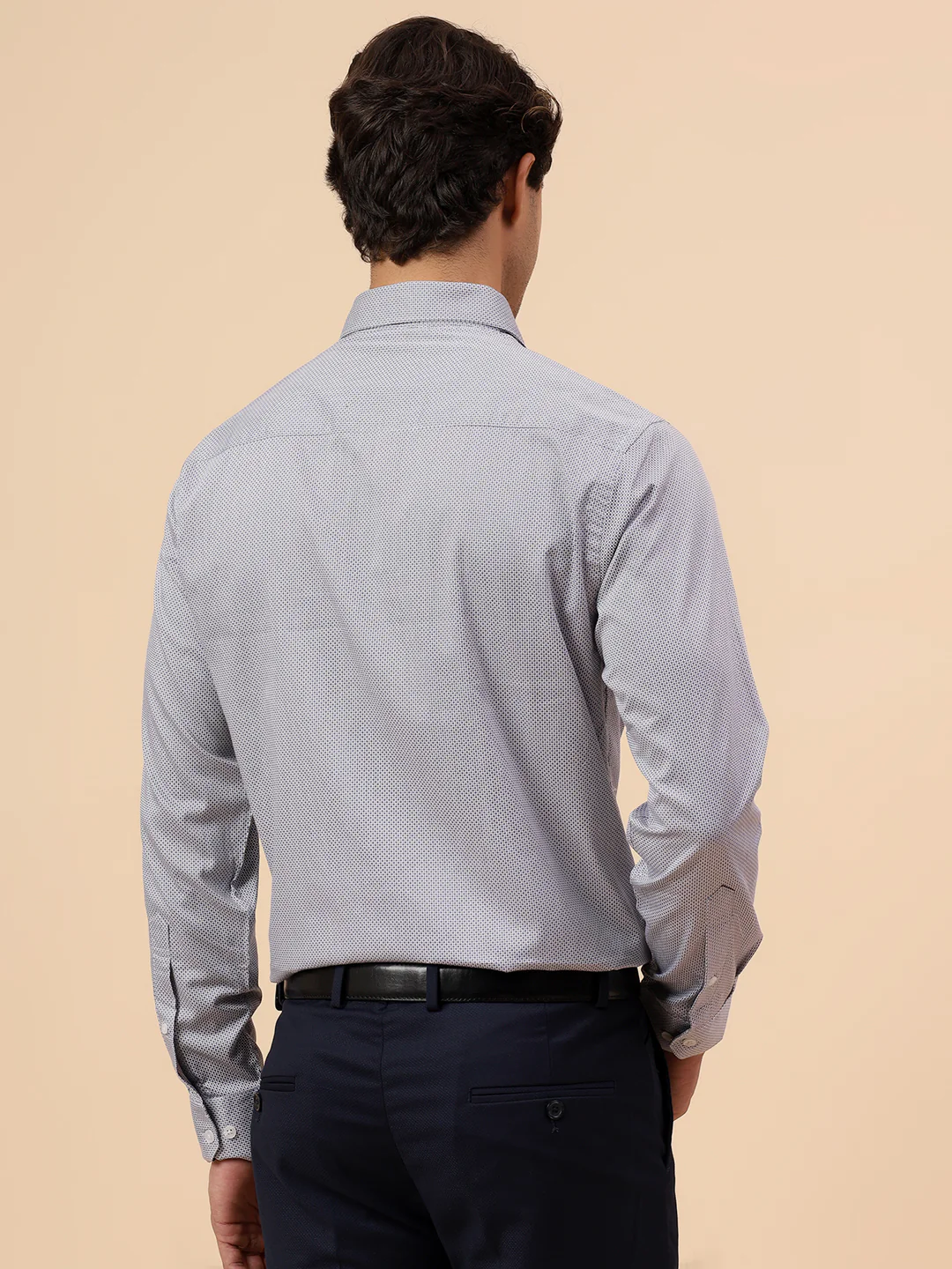 Formal Shirt for Men l Breathable & Soft with Color Fastness Regular Fit Spread Collar Neck Cotton Fabric Printed Pattern - Image 6