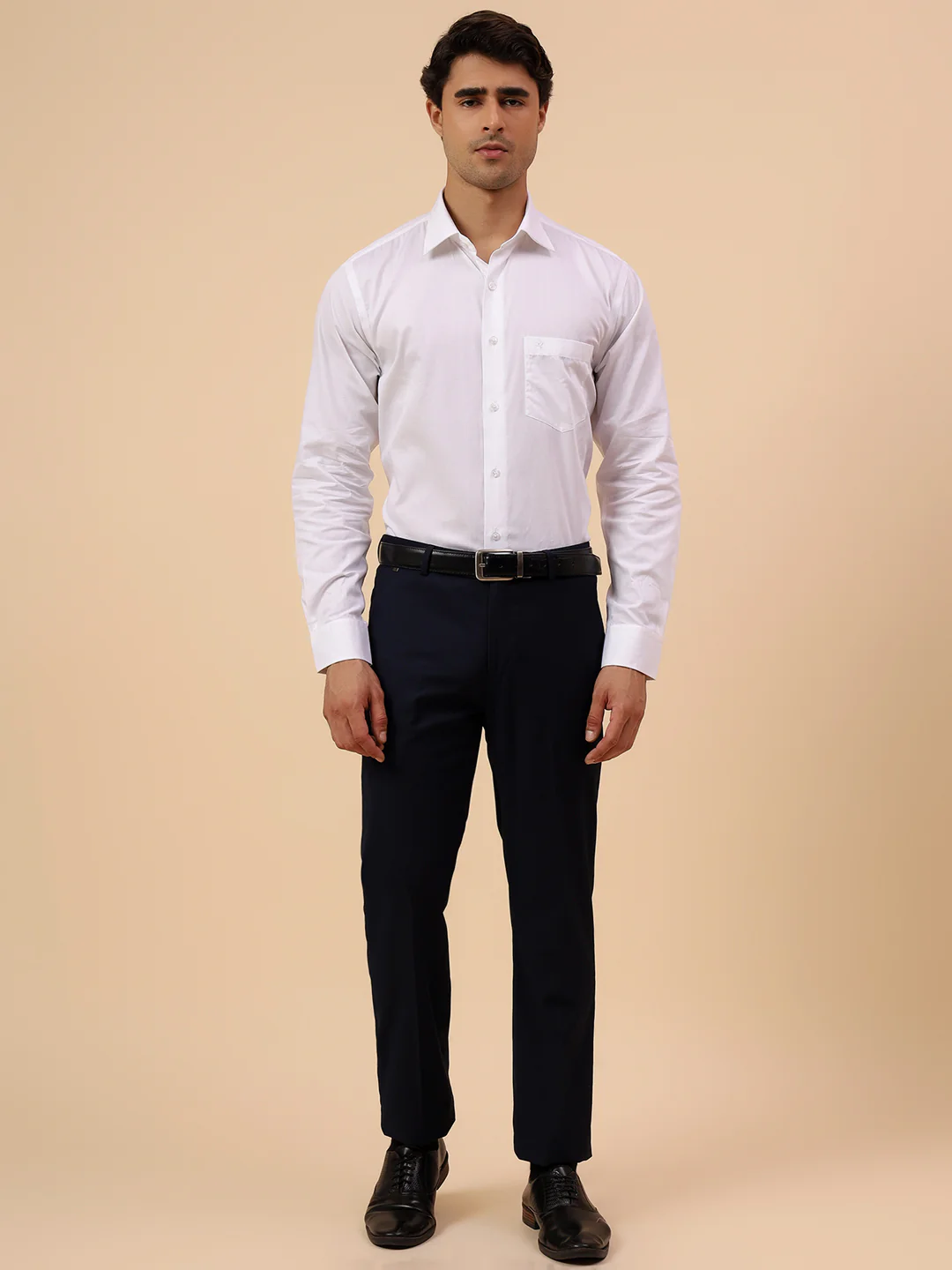 Formal Shirt for Men l Breathable & Soft with Color Fastness Regular Fit Spread Collar Neck Cotton Fabric Solid Pattern - Image 8