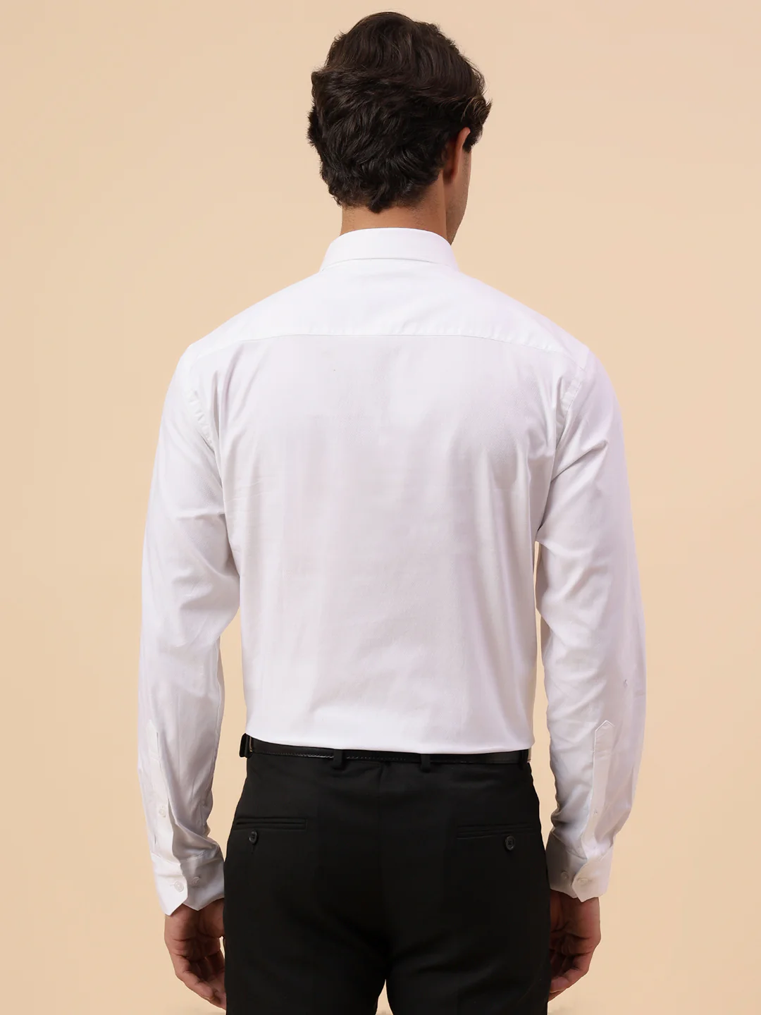 Formal Shirt for Men l Breathable & Soft with Color Fastness Regular Fit Spread Collar Neck Cotton Fabric Solid Pattern - Image 6