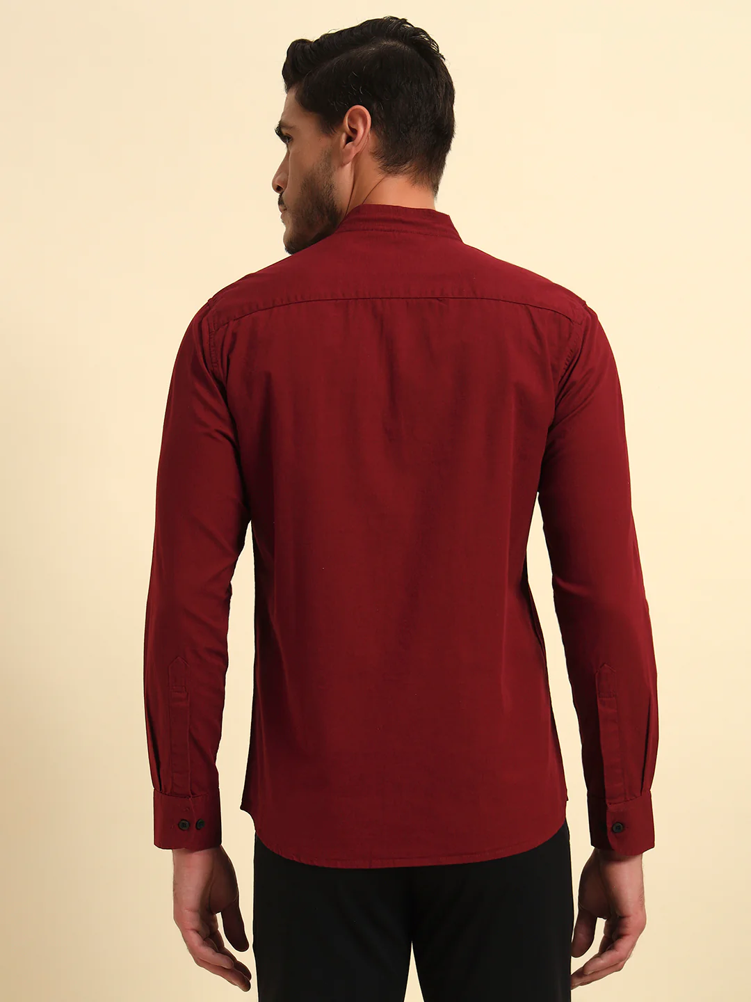 Casual Shirt for Men | Breathable & Soft with Color Fastness Regular Fit Spread Collar Neck Cotton Fabric Solid Pattern - Image 7