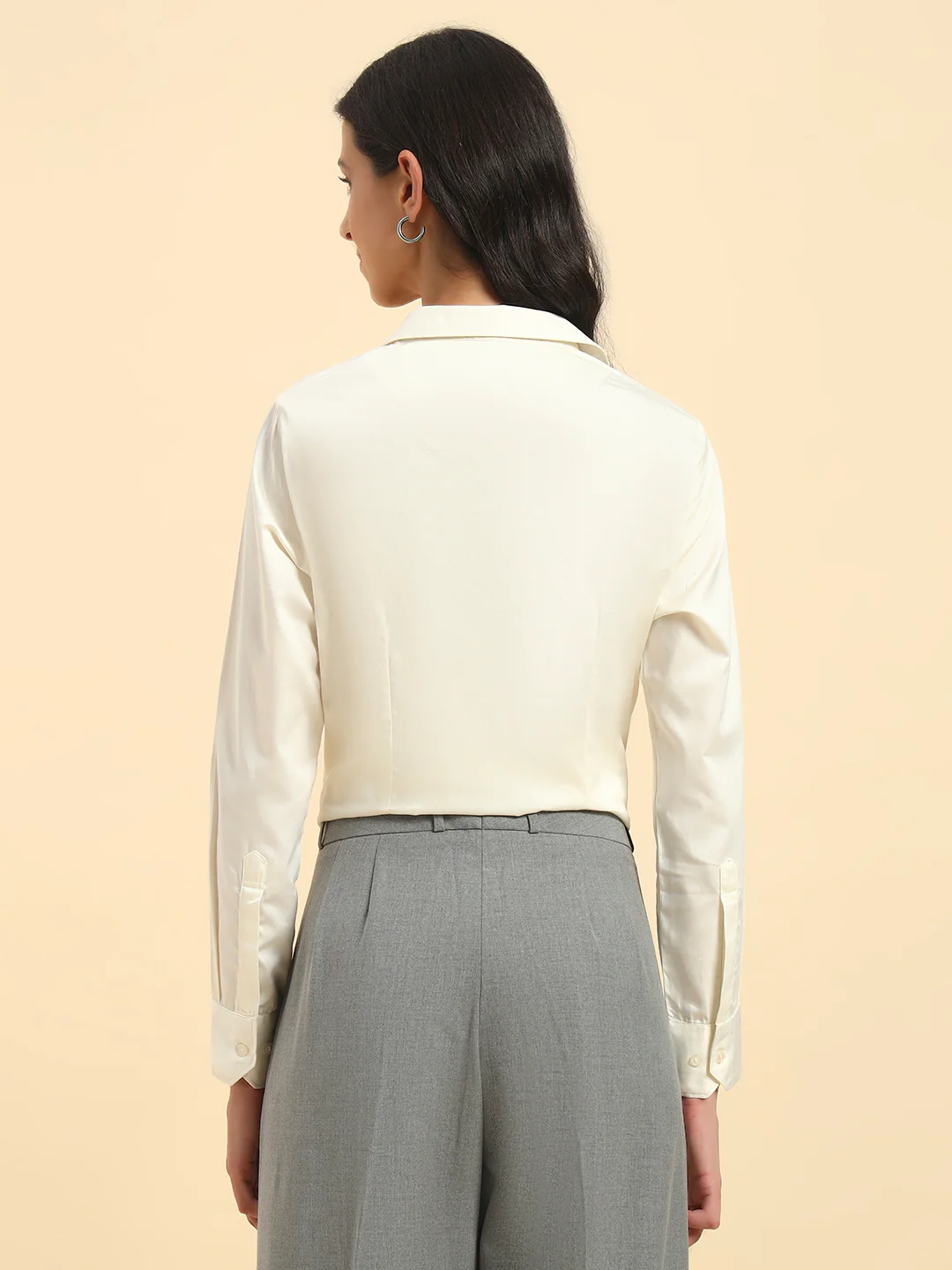 Shirt for Women l Breathable & Soft with Color Fastness Regular Fit Cotton Fabric Solid Pattern - Image 7