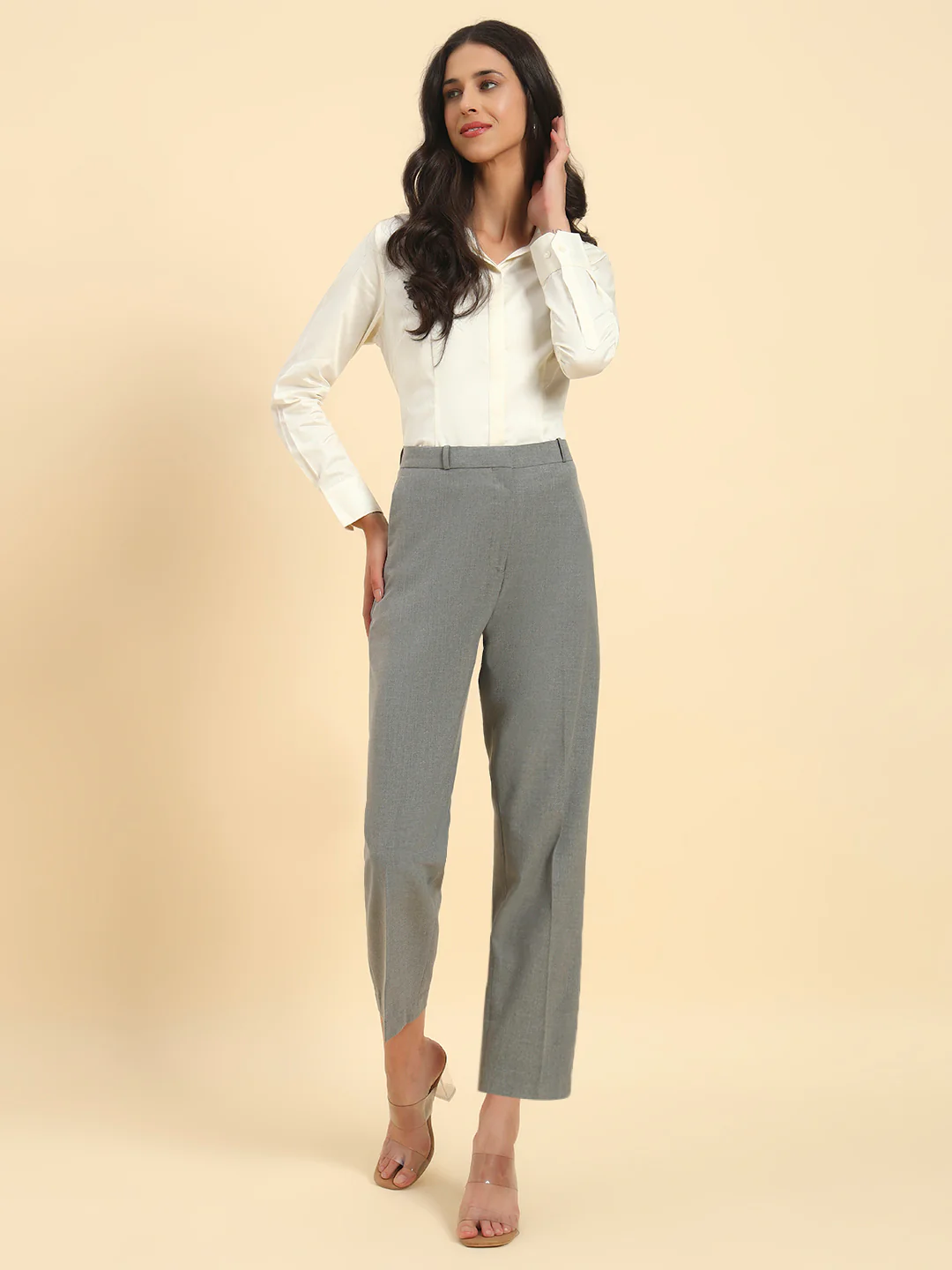 Shirt for Women l Breathable & Soft with Color Fastness Regular Fit Cotton Fabric Solid Pattern - Image 8