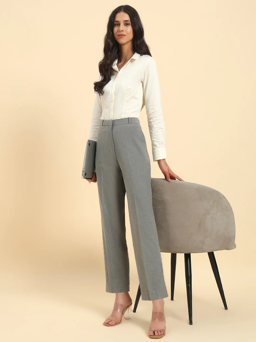 Shirt for Women l Breathable & Soft with Color Fastness Regular Fit Cotton Fabric Solid Pattern - Image 9