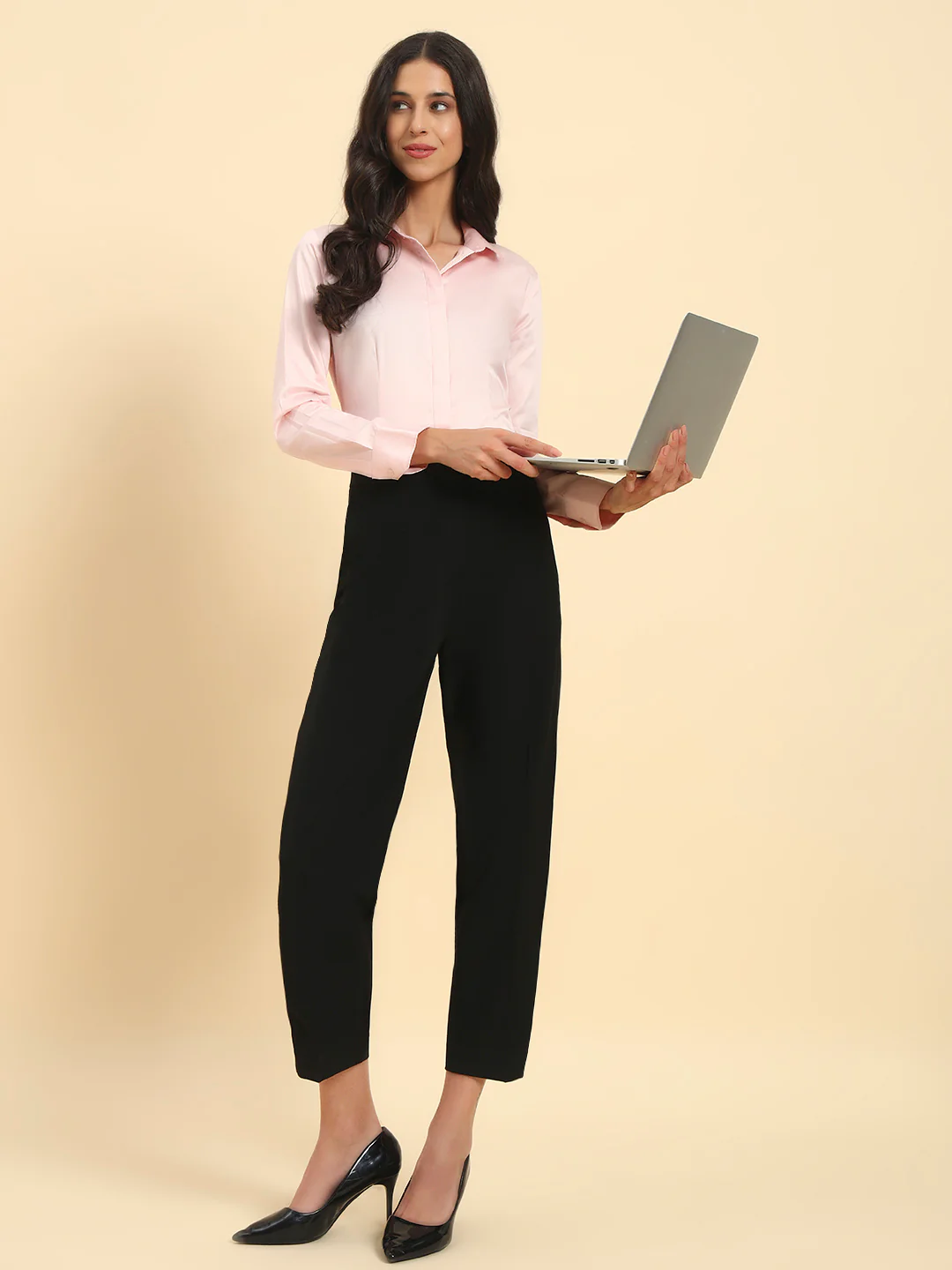 Cantabil Women Regular Fit Solid Shirt | Cotton - Image 9