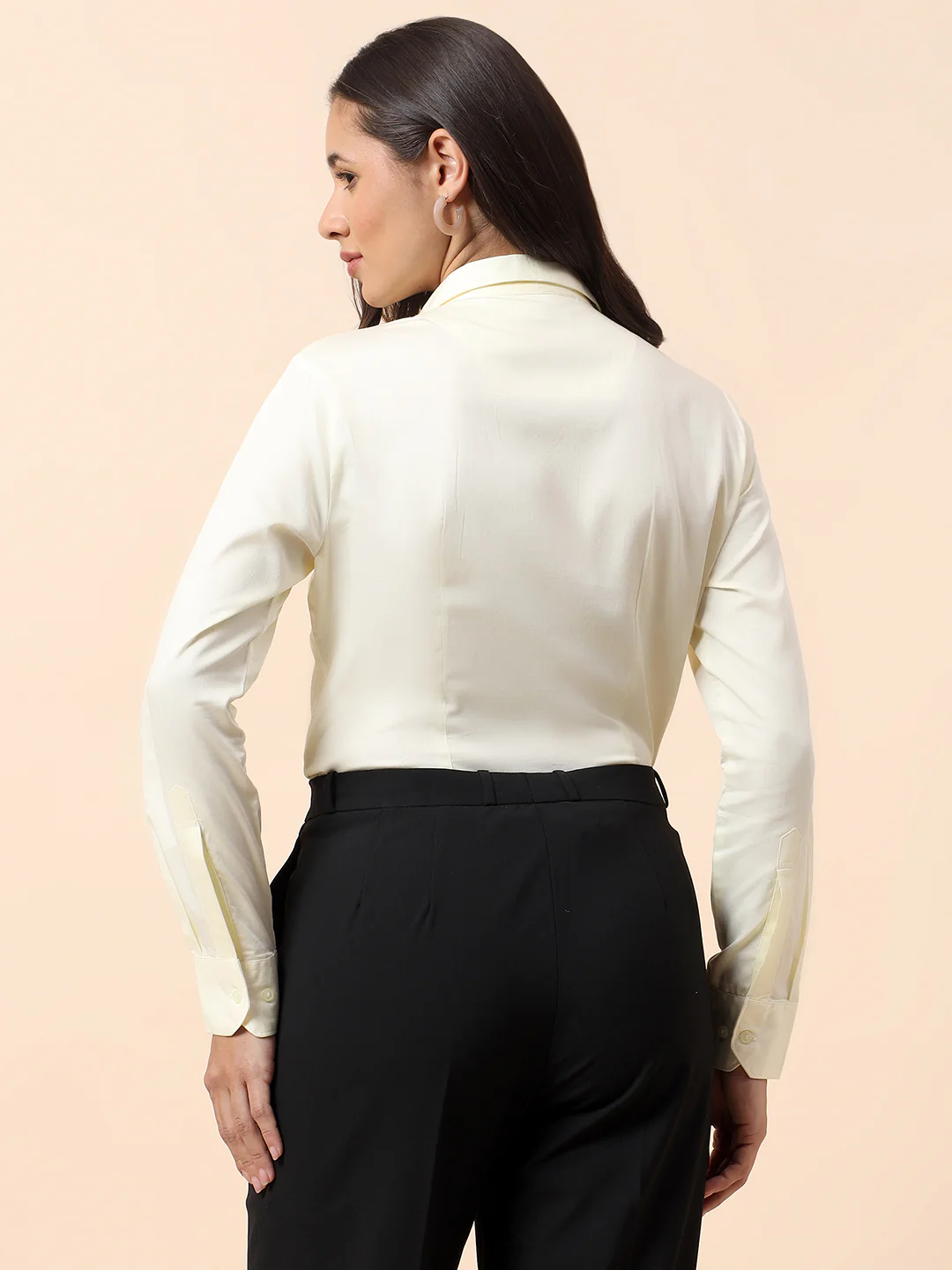 Women Cotton Formal Shirt | Regular Fit | Cantabil - Image 6