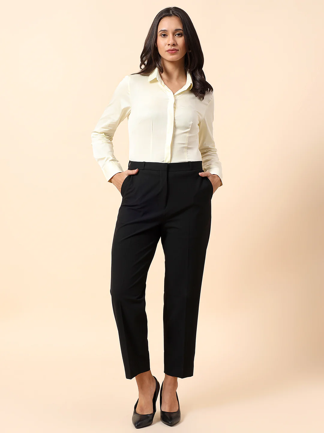 Women Cotton Formal Shirt | Regular Fit | Cantabil - Image 8