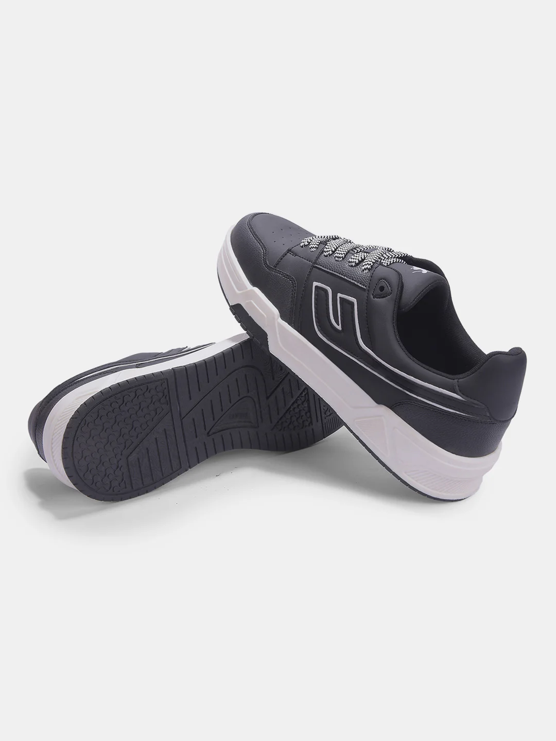 Sneakers for Men l Lightweight & Comfortable with Cushioned Insole PU Upper TPR Sole Lace-Up Closure - Image 2