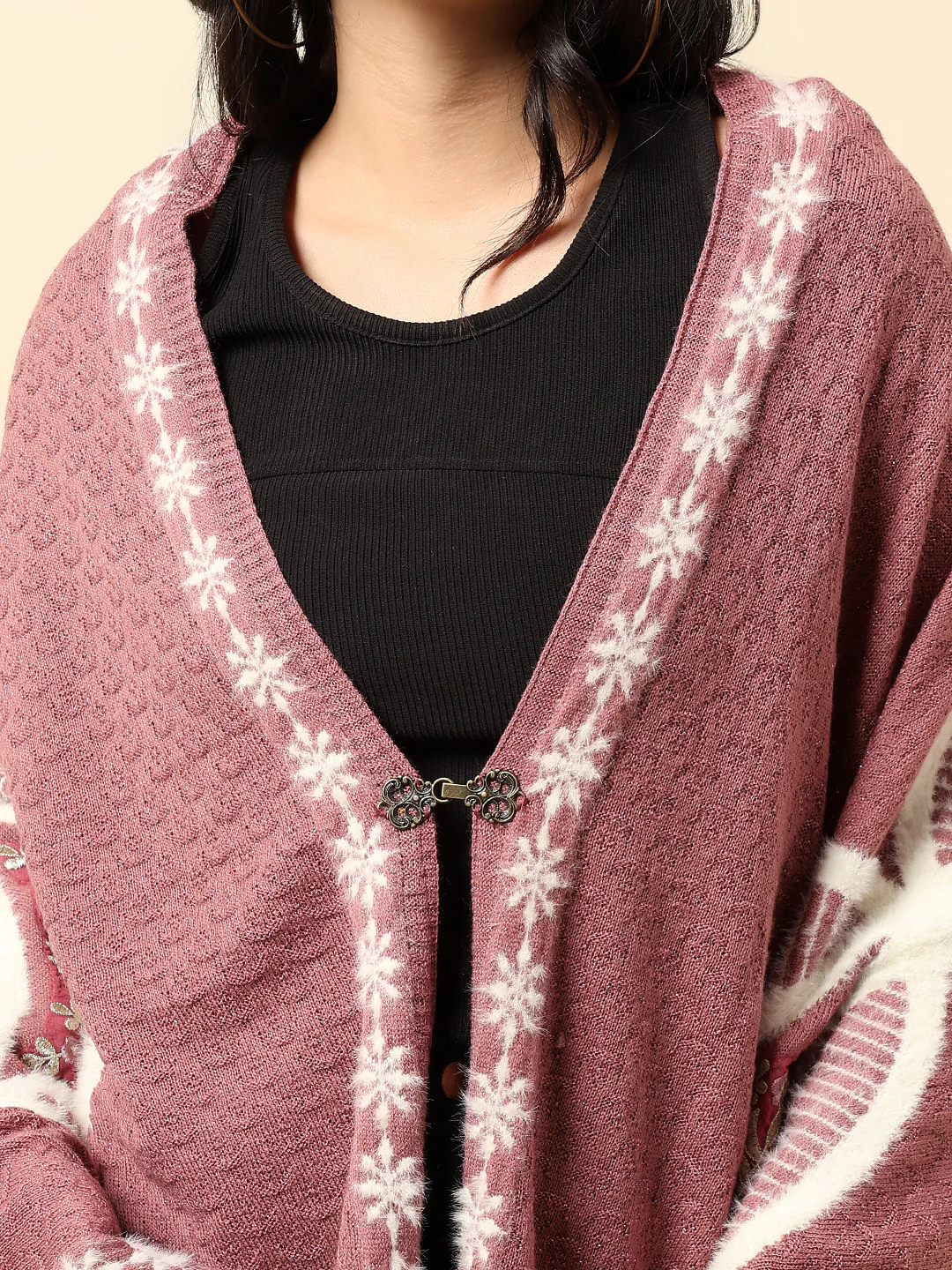 Stole for Women l Premium Casual Soft Stole Acrylic Embroidered Pattern - Image 6