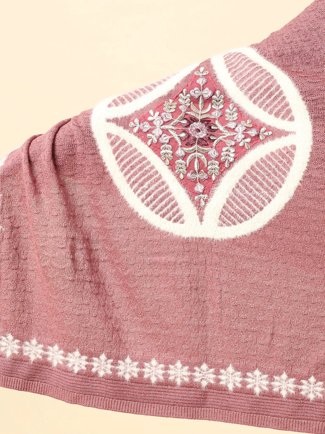 Stole for Women l Premium Casual Soft Stole Acrylic Embroidered Pattern - Image 7