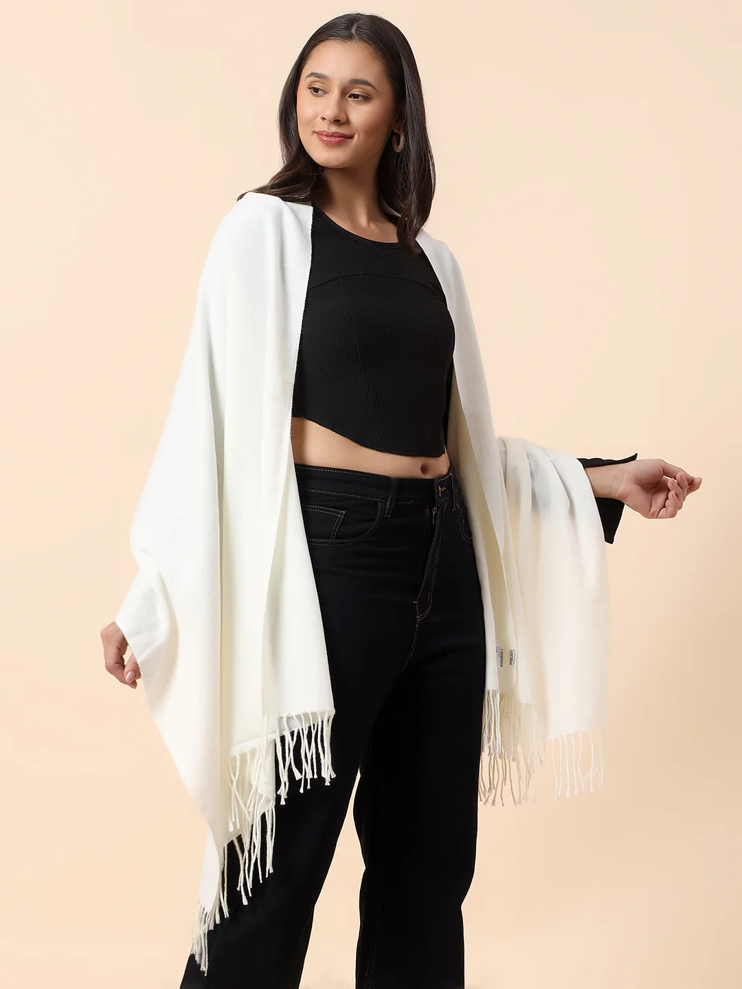 Stole for Women l Premium Casual Soft Stole Fancy Fabric Solid Pattern - Image 4
