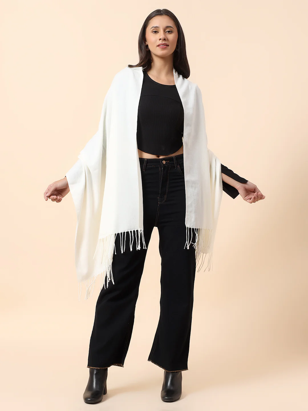 Stole for Women l Premium Casual Soft Stole Fancy Fabric Solid Pattern - Image 7