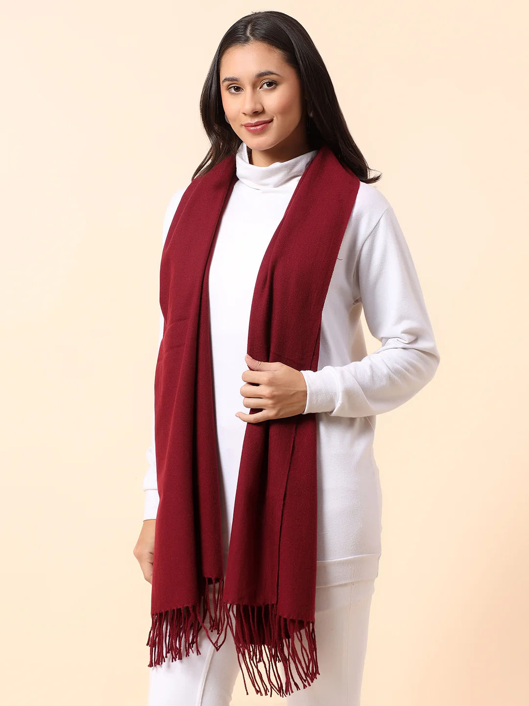 Stole for Women l Premium Casual Soft Stole Fancy Fabric Solid Pattern - Image 3